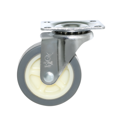 TPU roda caster paten tugas ringan dengan swivel/tetap/brek