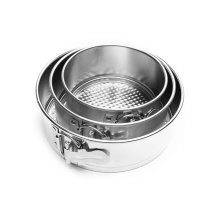 Leakproof Tinplate Springform Pan Set - 7", 8", 9" Cheesecake Pans with Removable Bottom
