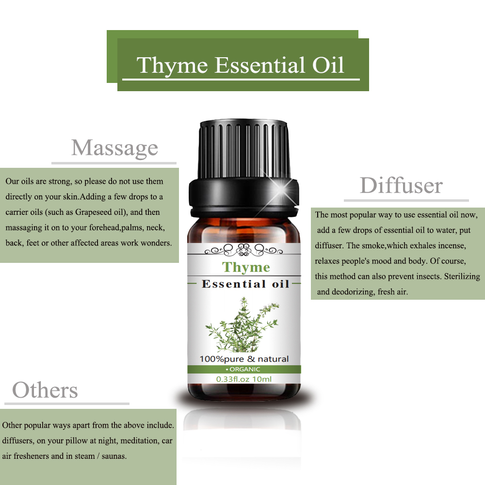 100% Pure Grade Wholesale Natural Organic Fresh Thyme Essential Oil at Competitive Price