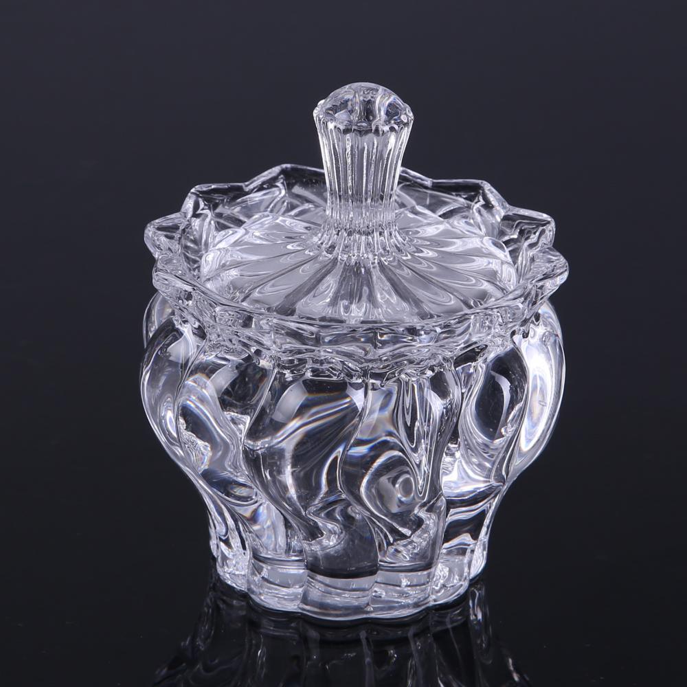 Br 1728wholesale Elegant Crystal Glass Candy Jar With Lid