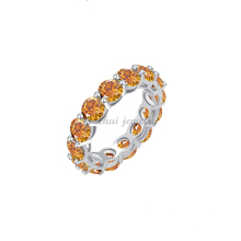 5mm VVS D Round Shape Moissanite Silver Gold Gemstone Rings for Women