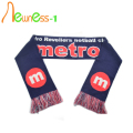 Tricot écharpe foulard motifs avec création de Logo personnalisé