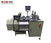 Automatic double tags threading machine