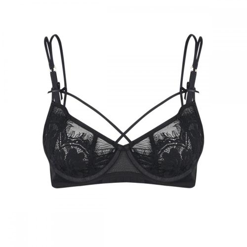 Ensemble soutien-gorge et string en dentelle de cils personnalisés