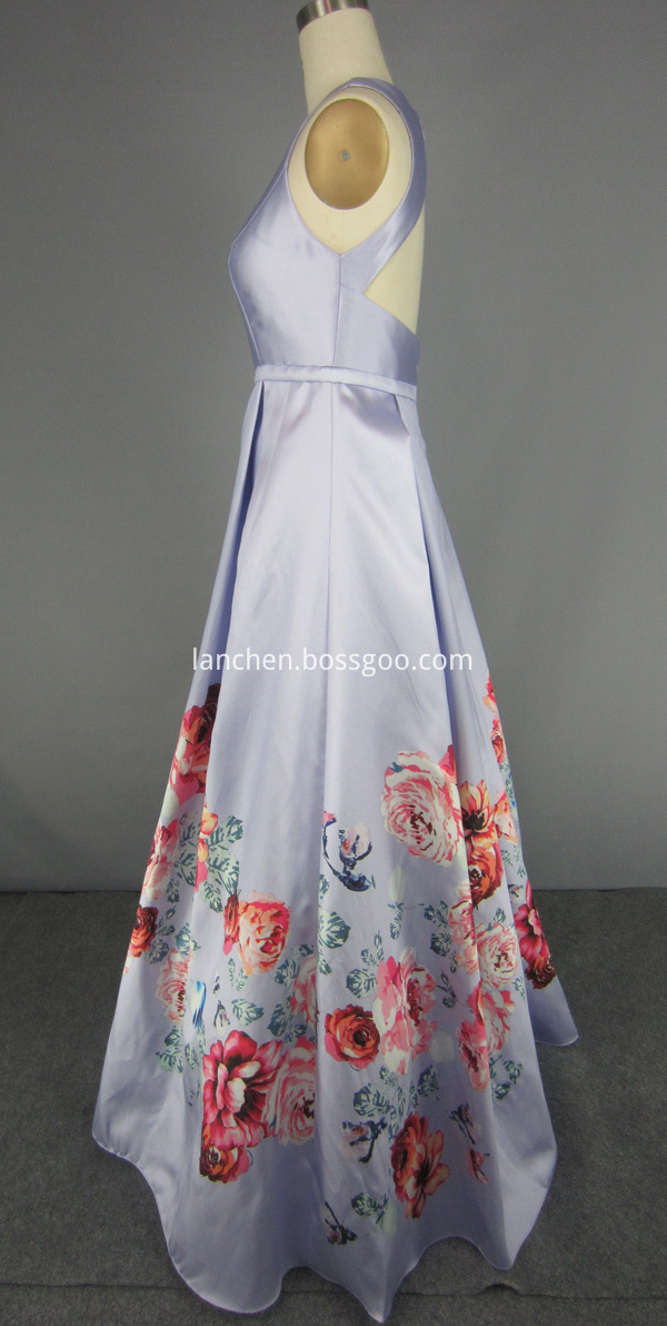 prom dress Lilac side