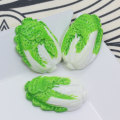 Chou chinois simulé résine dos plat Cabochon fait à la main décoration végétale perles Slime cuisine décor