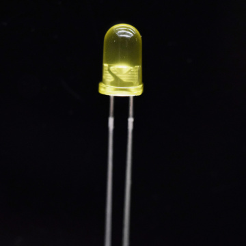 5mm Diffused Yellow LED with Epistar Chip 590nm