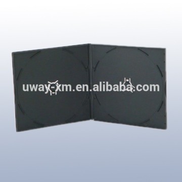 PP 5.2mm double black CD case/CD box for 2 disc
