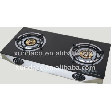 2 Burners Tempered Glass Panel Gas Stove