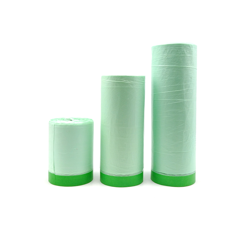 Paintable Plastic Protective Sheeting Pre-Taped Making Film