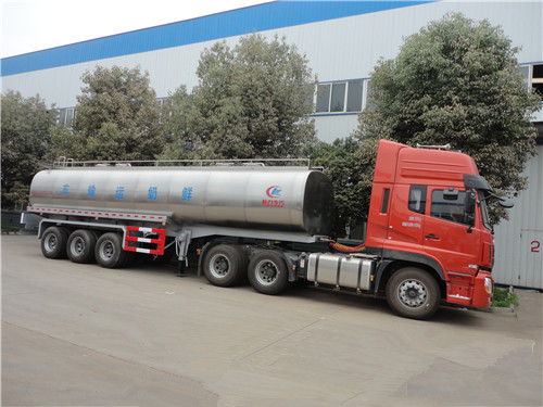 Milk tank semi trailer