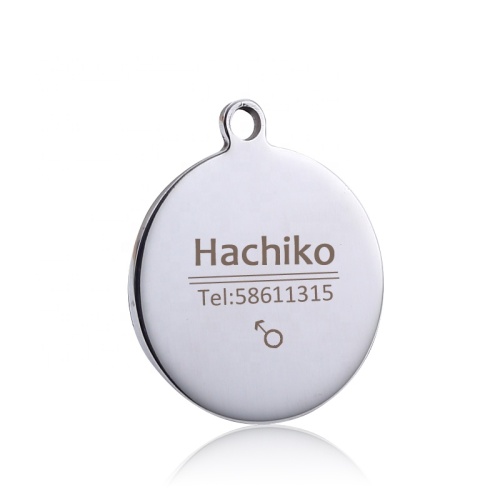 Custom Logo Printed Stainless Steel Metal Dog Tag