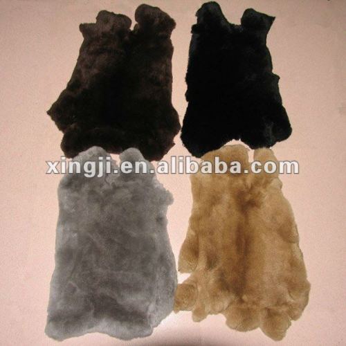 Dyed Rex rabbit skin