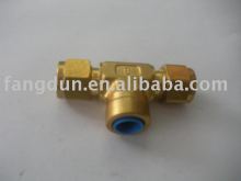 brass female tee ,brass ferrule tube fitting ,brass fitting