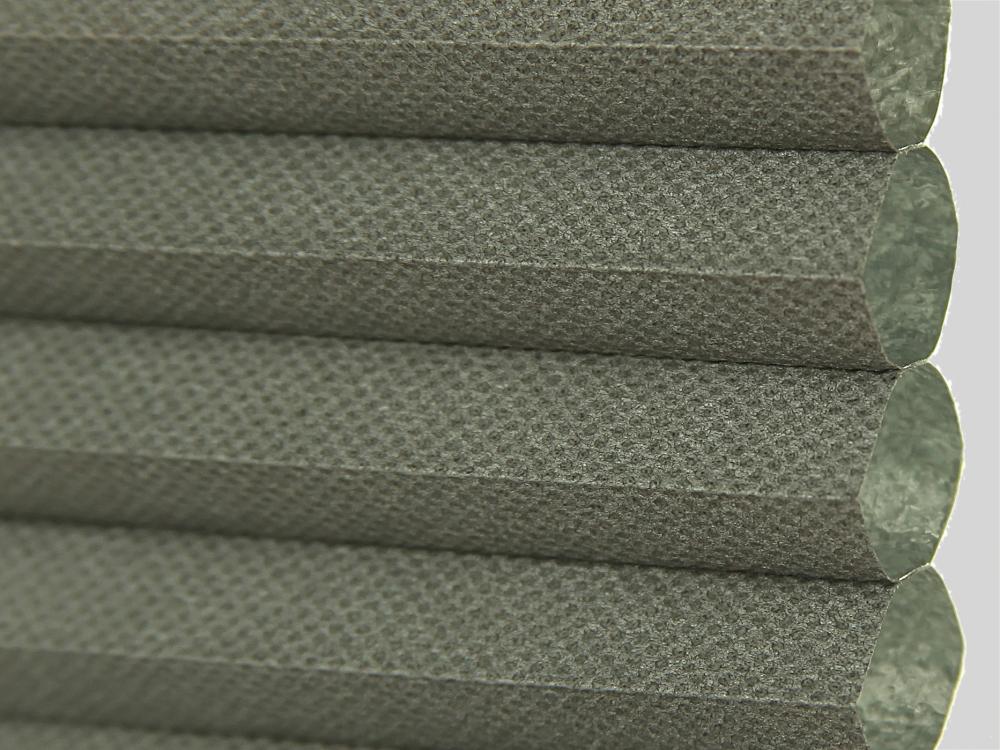 Grey cordless blackout cellular honeycomb blinds shade