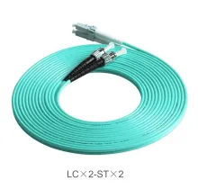 3 Meter LC St Om3 Duplex Optical Fiber Patch Cord