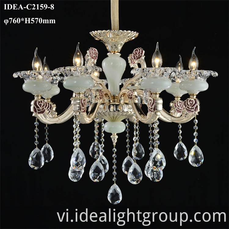 Trung Quốc đồng Thau đen Chum Pha Le Baccarat Anh Sang Cac Nha Sản Xuất
