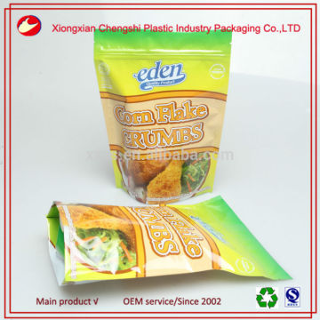 Food Packing Doypack Zipper Pouches Customized Printing