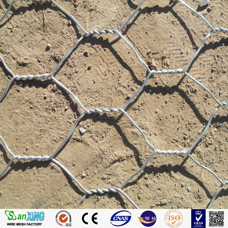 2x1x1 mesh di gabion esagonale zincata calda