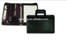 Business Leather Document Portfolio Case With Ring Bound