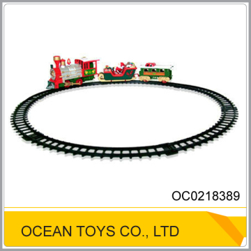 Christmas railway train toys battery operated train set with music OC0218389