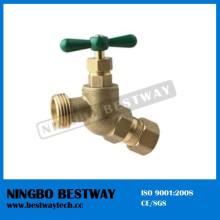 brass casting no kink hose bibb compression connection