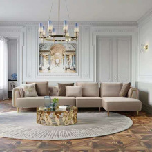 Corner Sofa Set Chesterfield Tufted Living Room Couch