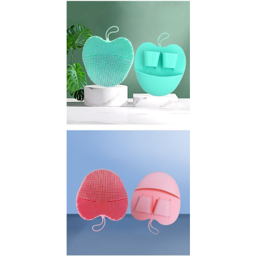 Beauty Apple Shape Face Cleaning Brush Cleansing Scrubber