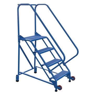 Industrial Warehouse Workshop Steel Step Rolling Ladders & Stairs