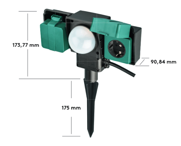 Outdoor Socket with light sensor