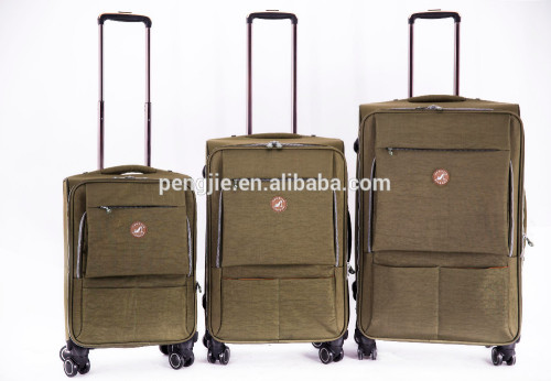 2015 fabric travel trolley luggage bag for women