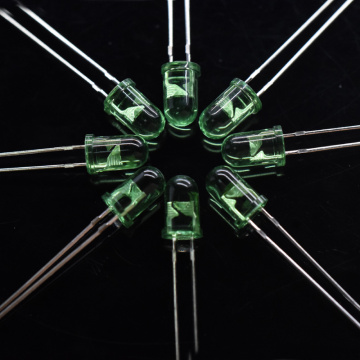 Сверхяркий 5-миллиметровый зеленый светодиод, 520 нм, 45 градусов, 0,2 Вт