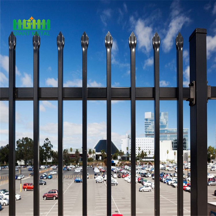 Wrought iron metal galvanized steel fence