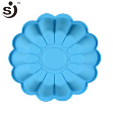 Wholesale Large Flower Shape Non-Stick Flexible Silicon Cake Pan Silicone Cake Mould For Cake