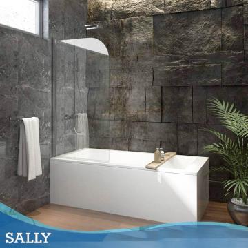 SALLY Bathtub Shower Screen Door 5mm Tempered Glass