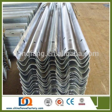 Steel highway guardrail