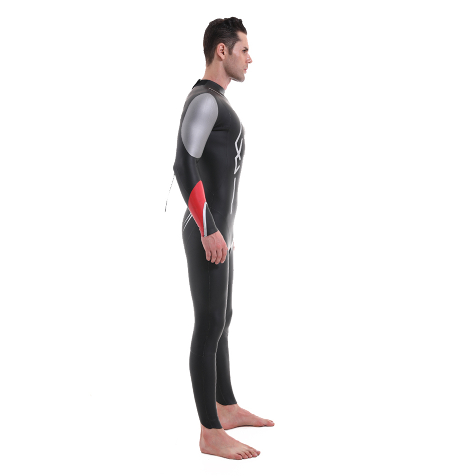 Seasin Mens 3mm Neoprene Back Zip Triathlon Wetsuits