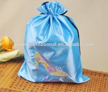 shoe bag jewelry pouch, gift silk pouch Drawstring pouch CH228