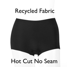 Shorts masculinos de fibra reciclada com corte a laser feminino OEM