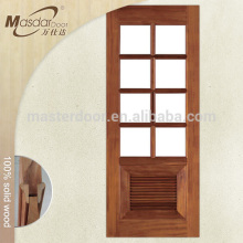 Modern wooden interior door grill designs