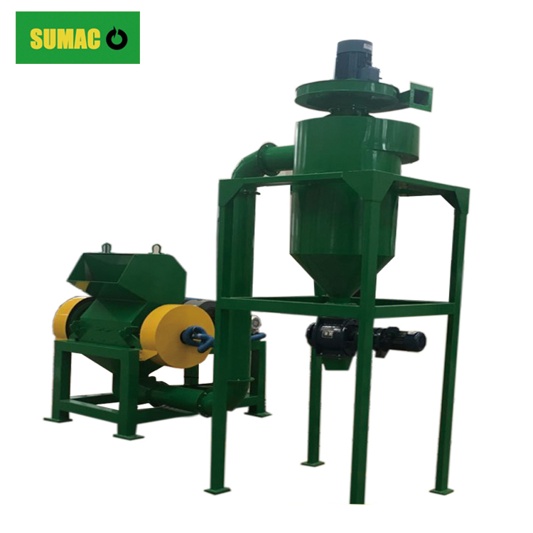 Recycle Rubber Coarse Crusher With Cyclone