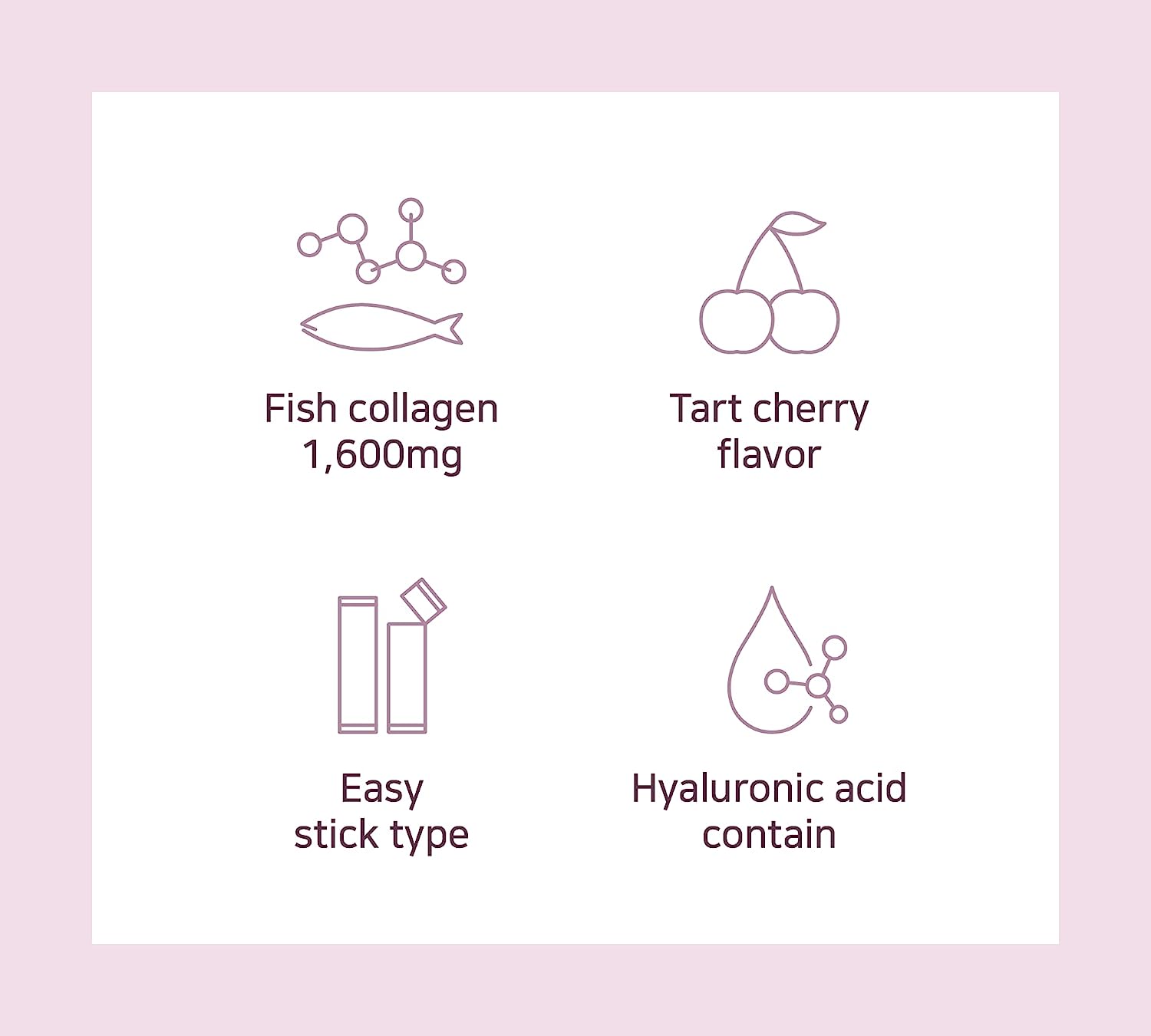 Private Label Low Molecular Skin Whitening Vegan Antioxidant Tart Cherry Concentrate Tart Cherry Collagen Jelly Stick