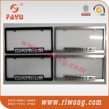 customised stainless steel license plate holder