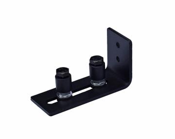 Barn door hardware floor guide roller