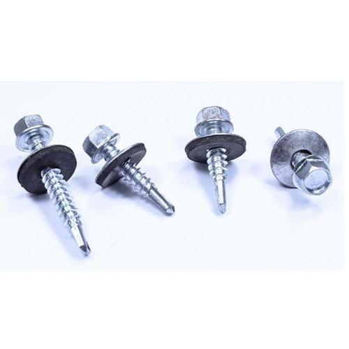 hex washer head screws steel