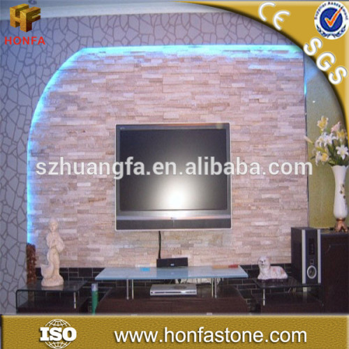 2015 popular decorative stone for tv wall