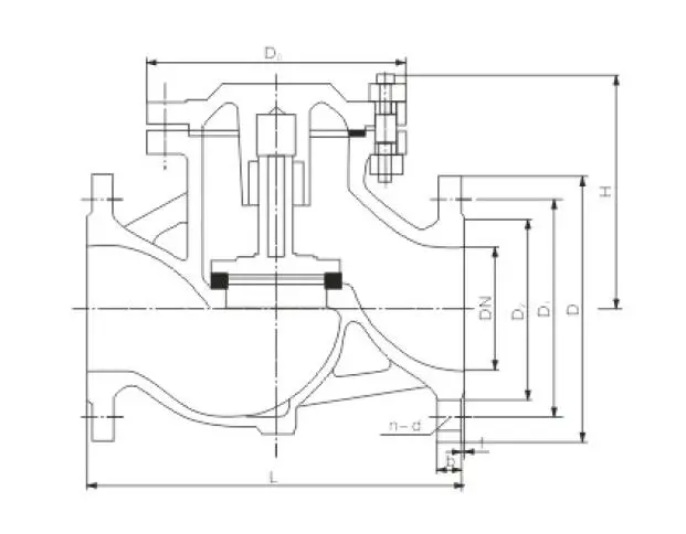 H41h/W/Y Cast Steel Flange Lift Check Valve