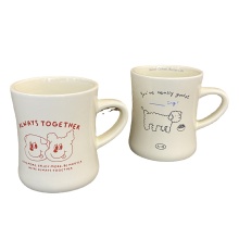 12oz White Vintage Retro Diner Style Coffee Mug