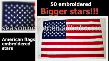 embroidered American flags