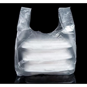 Grands sacs fourre-tout en plastique réutilisés par distributeur en plastique d&#39;achats en plastique transparent en vrac